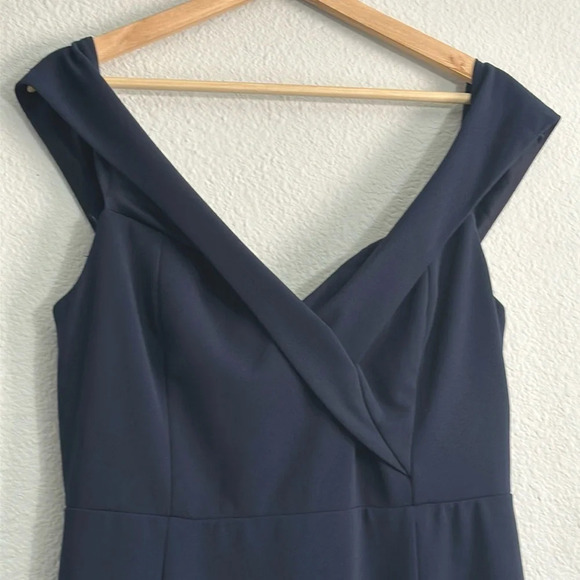 Lulus Song of Love Navy Blue Off The Shoulder Maxi Dress Womens Size X Large - Picture 6 of 14